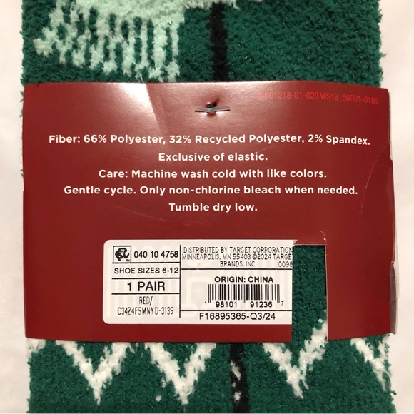 NWT Wondershop Men’s Super Soft Crew Socks  1 Pair  size 6 - 12 - Picture 3 of 4